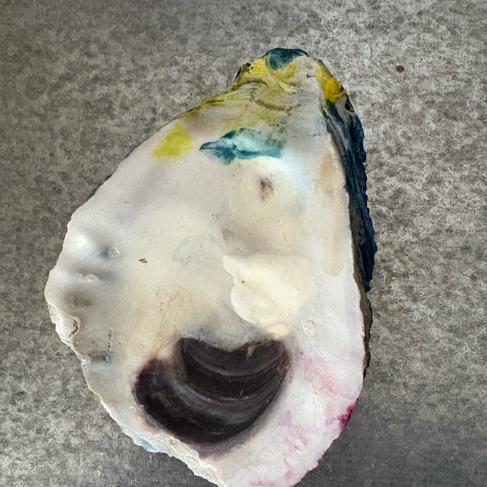 Abstract Handpainted Seashell - Picture 3 of 3